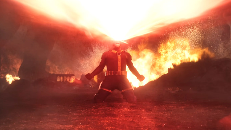 Cyclops shooting optic blasts in Avengers: Doomsday