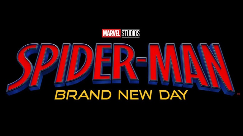 The MCU logo for "Spider-Man: Brand New Day" (2026)