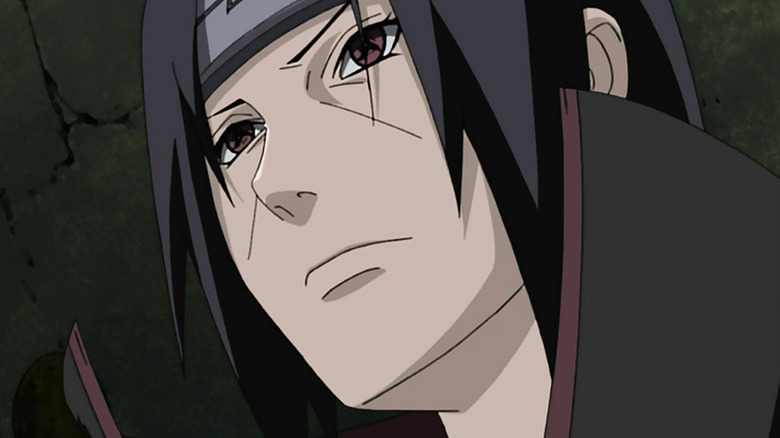 Itachi staring with his Sharingan