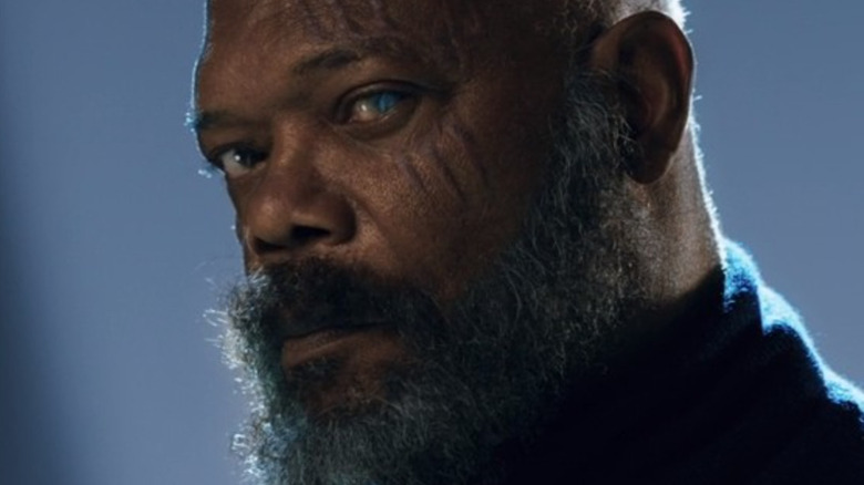 Samuel L. Jackson staring