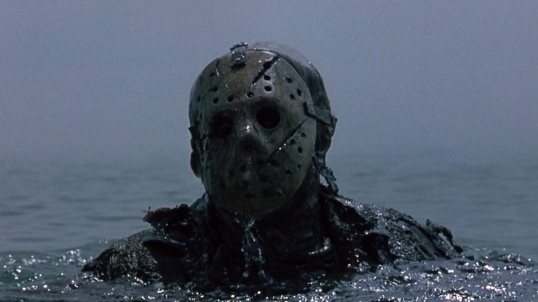 Jason comes out of water