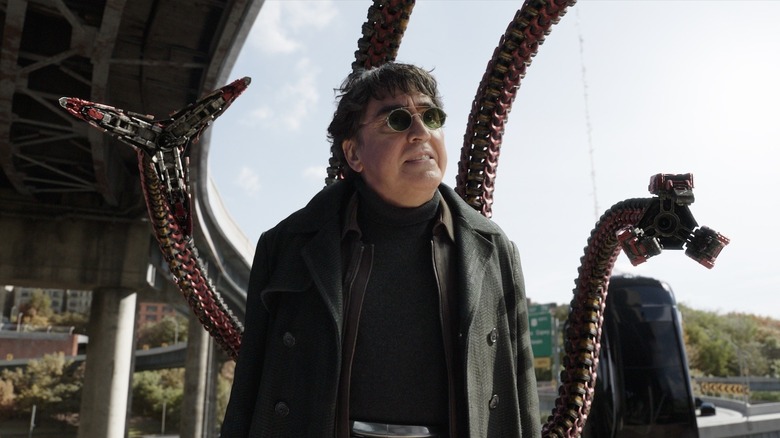 Doc Ock waving his tentacles Spider-Man