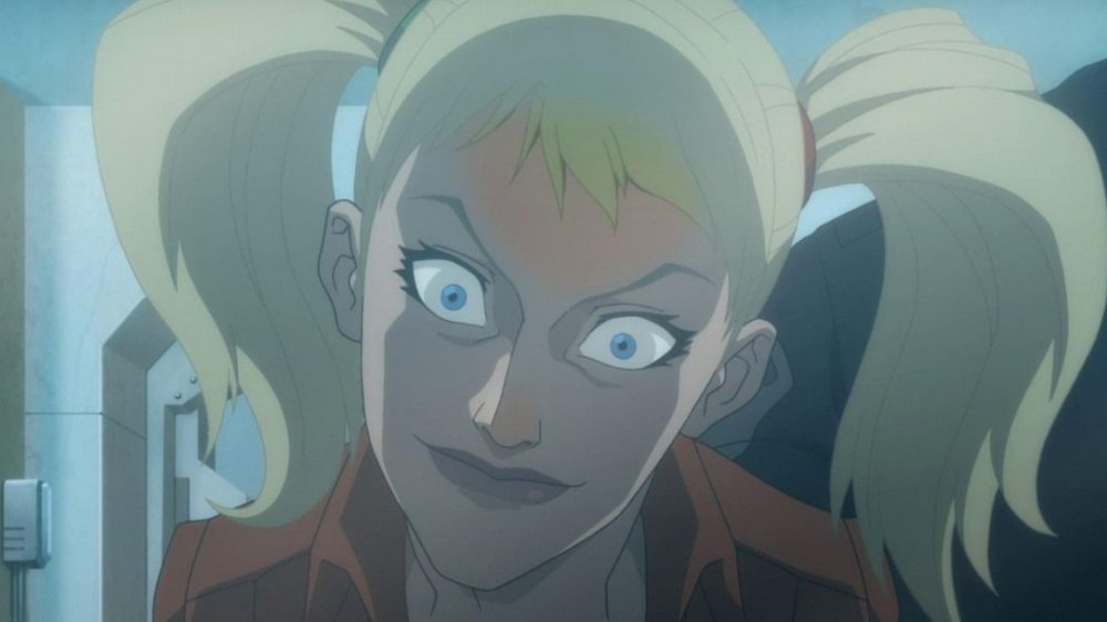 Harley stares intensely
