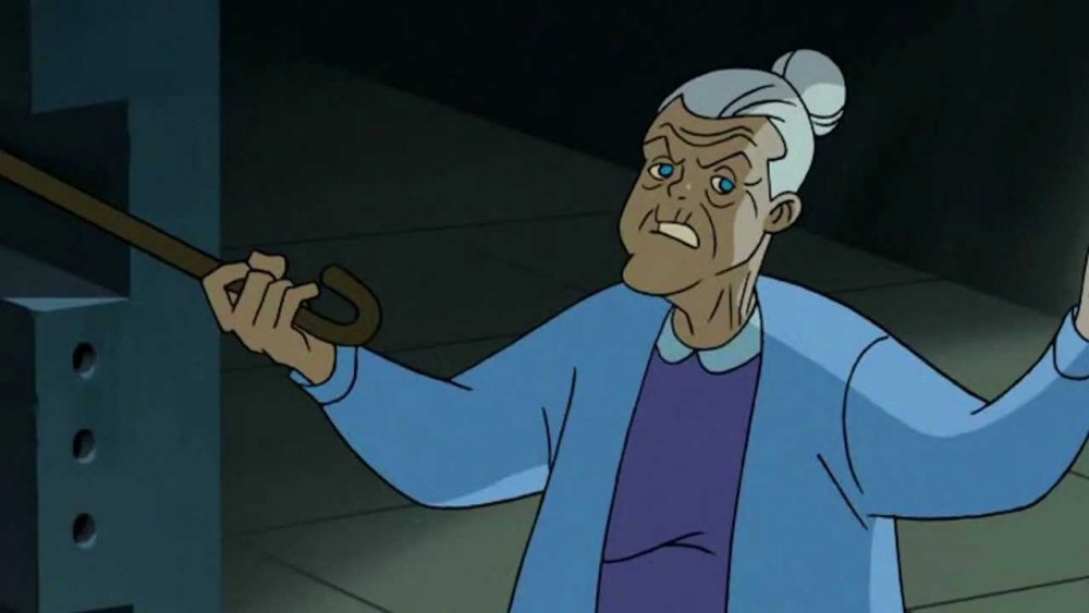 Elderly Harley raises cane