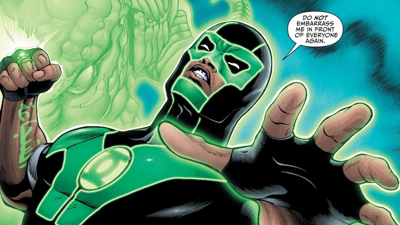 Baz preparing to use power ring in strike