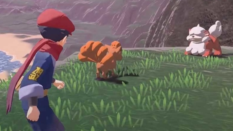 fighitng hisuian growlithe with vulpix