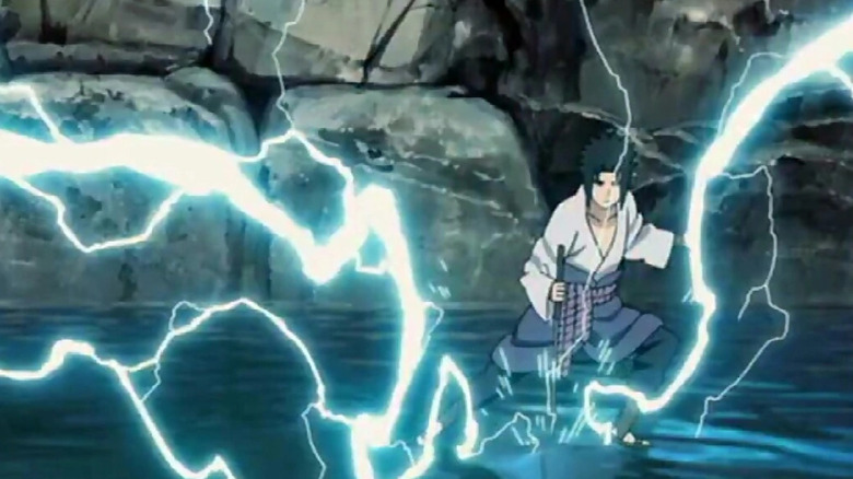 Sasuke controls lightning