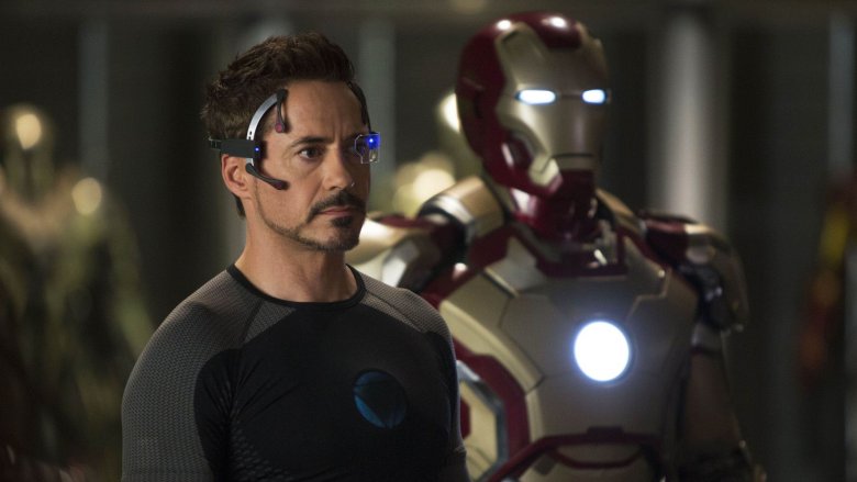 Tony Stark and his Iron Man armor