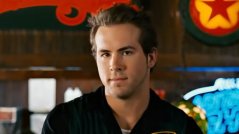 Ryan Reynolds dressed as a waiter