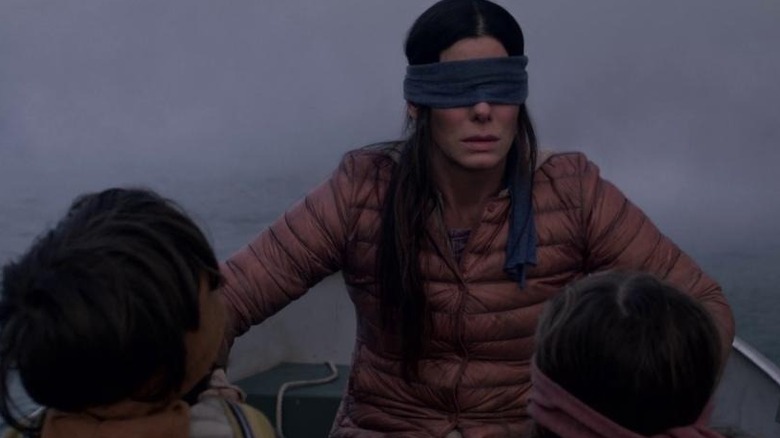 Malorie Hayes steering the boat
