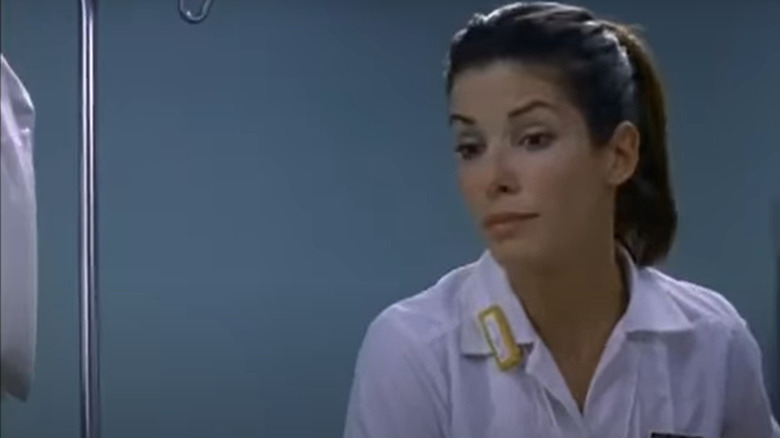 Judy Tipp in a hospital room