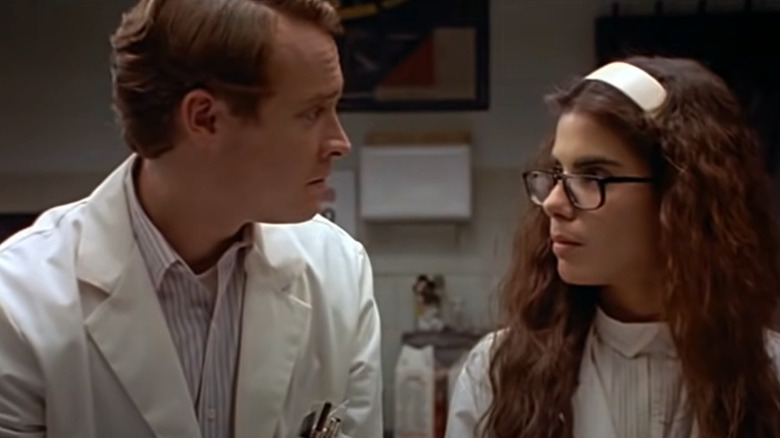 Diane Farrow and Paul Matthews in the lab