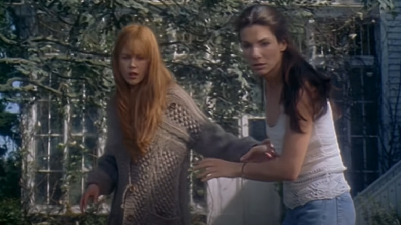 Sally and Gillian Owers holding onto each other