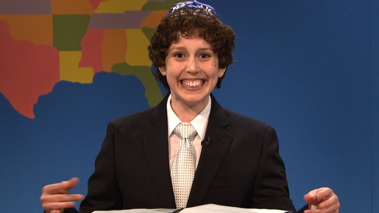 Vanessa Bayer beams as Jacob the Bar Mitzvah Boy
