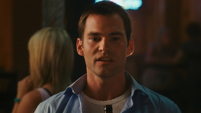 Stifler holding a beer