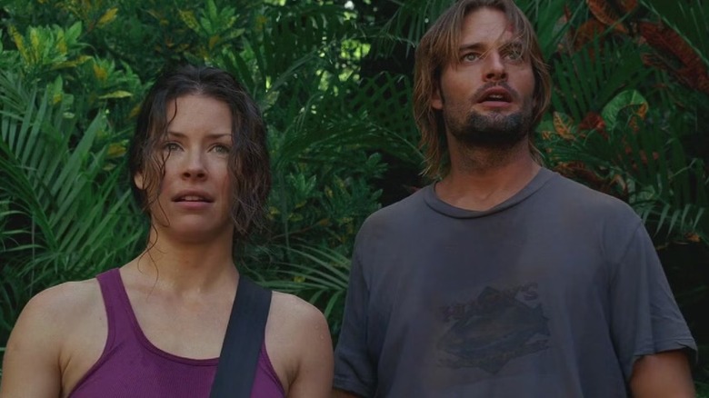Kate and Sawyer find the waterfall in Season 1 of "Lost"