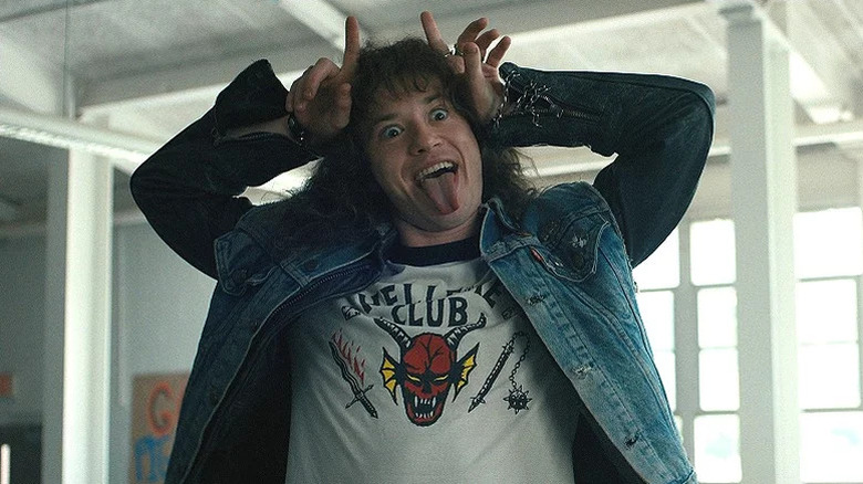 Eddie Munson sticking his tongue out on "Stranger Things" (2016-2025)