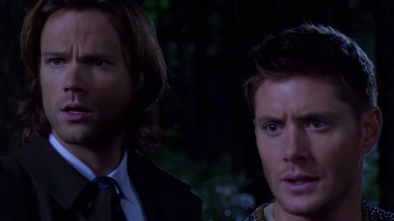 Sam and Dean look on incredulous