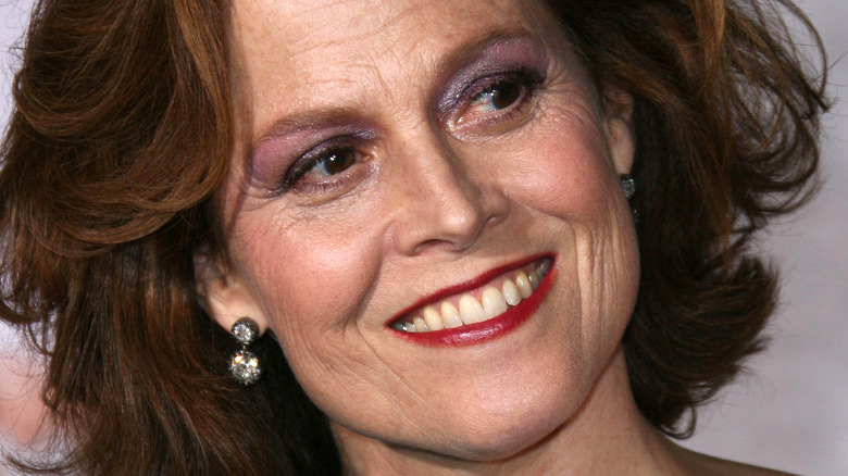 Sigourney Weaver grinning