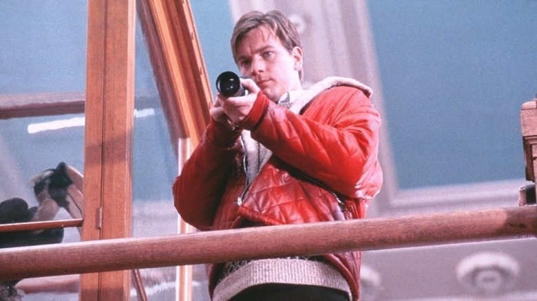 Ewan McGregor taking a picture