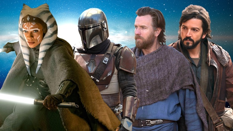 Ahsoka, Mandalorian, Obi-Wan and Andor side-by-side
