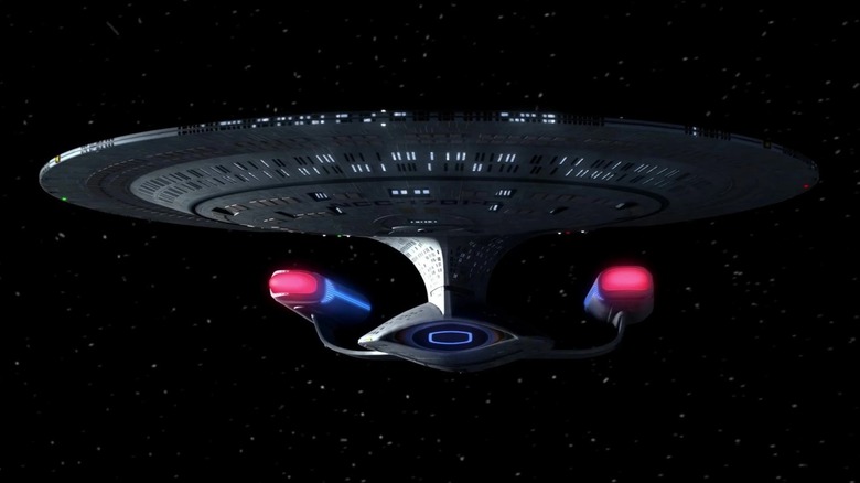 The USS Enterprise NCC-1701-D in "Star Trek: The Next Generation"