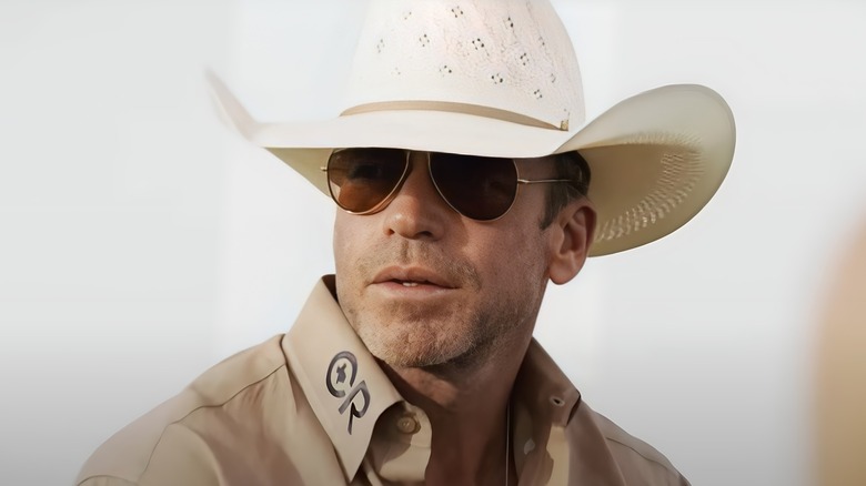 Taylor Sheridan in cowboy hat