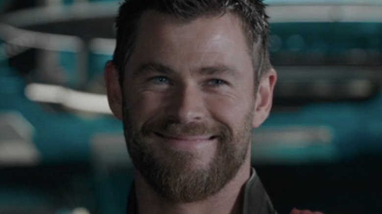 Chris Hemsworth Thor grinning