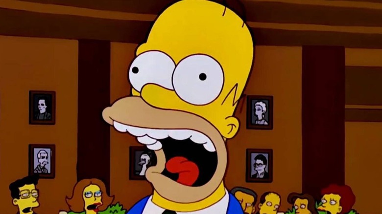 Homer Simpson screaming