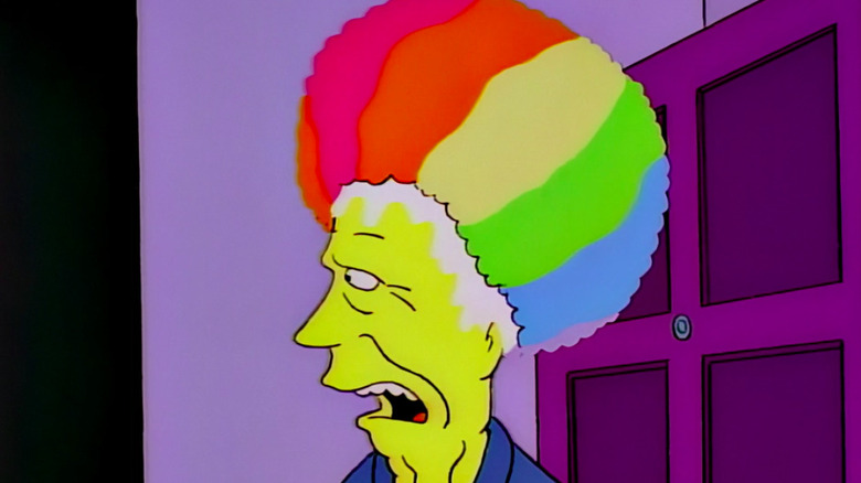 George H.W. Bush in clown wig