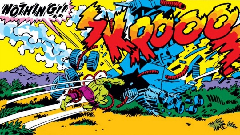 Hulk destroys the War-Tower of Draxon
