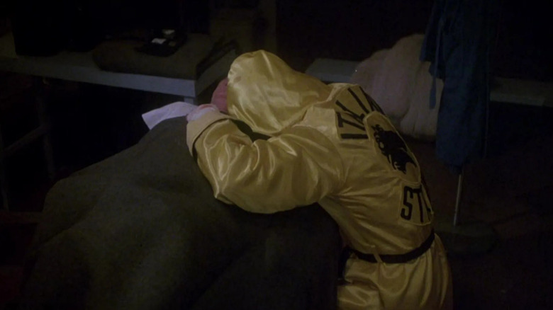 Rocky crying over Mickey's body