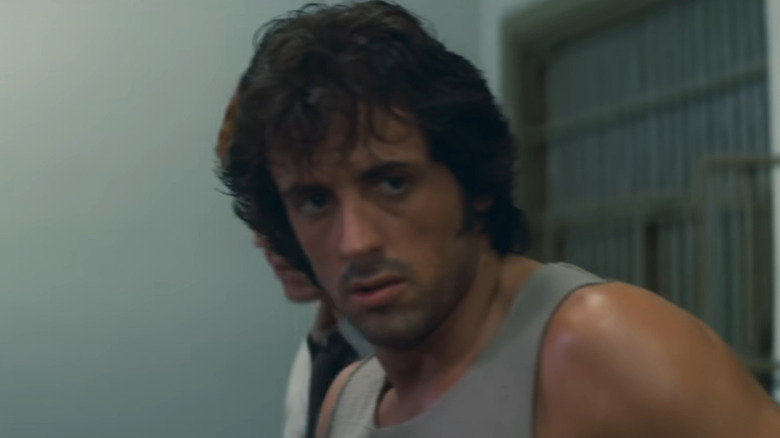 Rambo walking out of jail cell