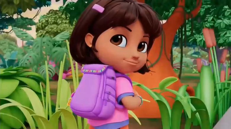 Dora and Backpack go exploring in "Dora"