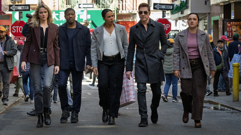 The gang struts in "FBI: Most Wanted"