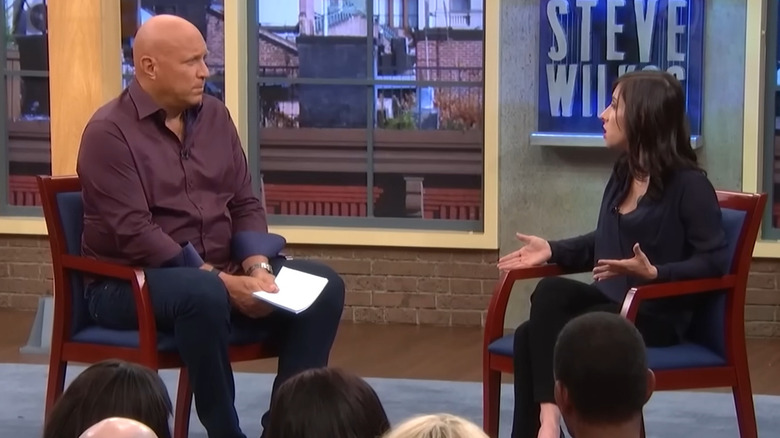 Steve Wilkos interviews a guest on "The Steve Wilkos Show"