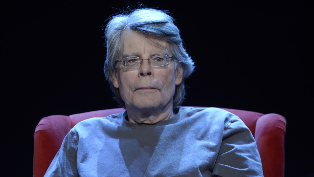 Stephen King in chair