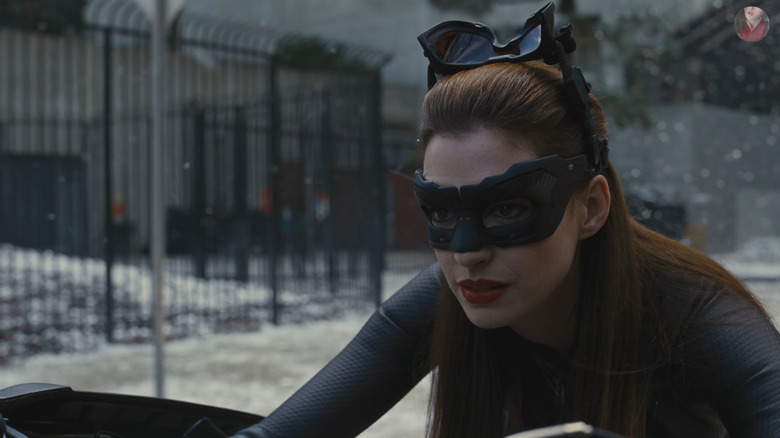 Anne Hathaway at Catwoman in "The Dark Knight Rises"