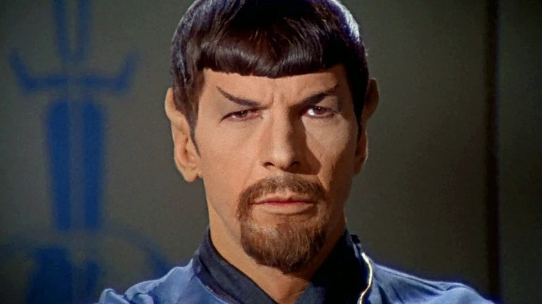 Mirror Spock squints in Star Trek