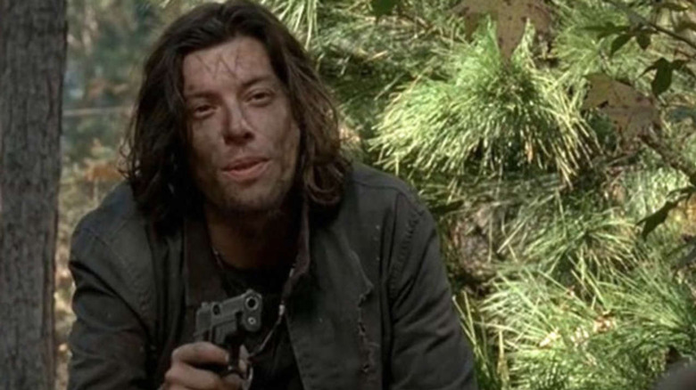 Benedict Samuel as Owen, leader of the Wolves, on The Walking Dead