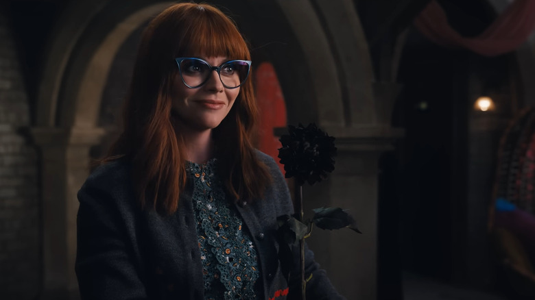 Christina Ricci wearing big glasses