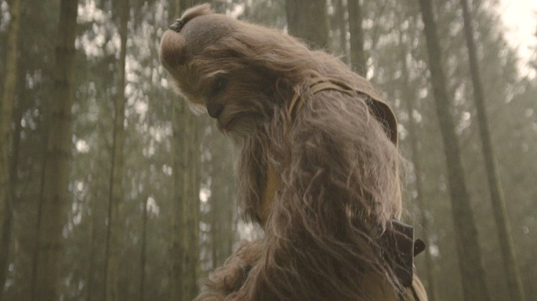 Kelnacca standing in the forest in "Star Wars: The Acolyte"
