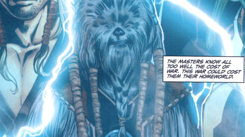Ruhr in a comic panel in "Star Wars: Dawn of the Jedi - Force Storm" #5