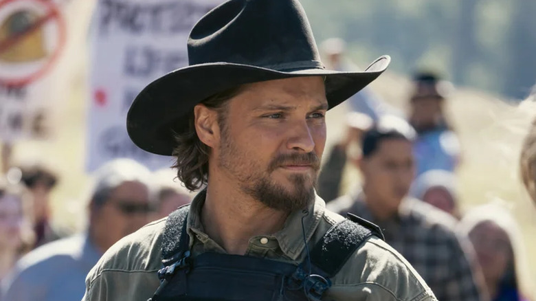 Kayce Dutton at a protest on "Marshals" (2026-present)