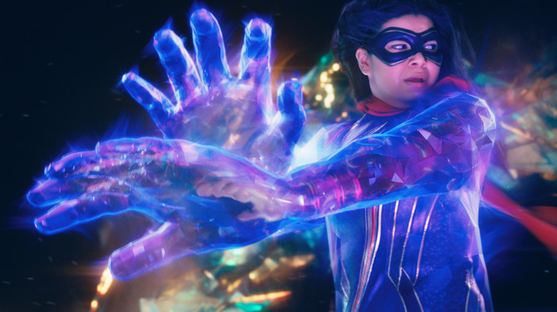 Kamala Khan creating hard light constructs in Ms. Marvel