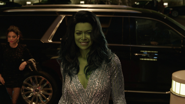 She-Hulk wearing a nice dress on She-Hulk: Attorney at Law