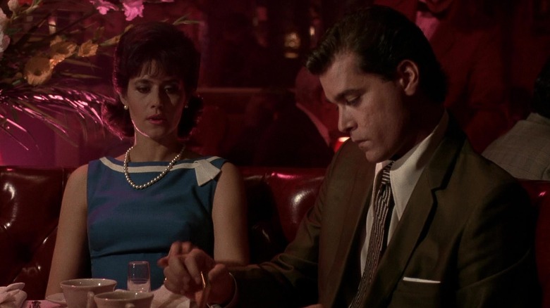 Henry and Karen eating dinner on a date