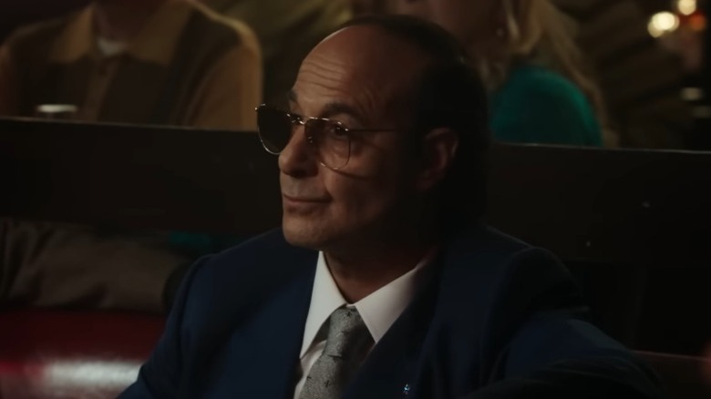 Clive Davis watching Whitney Houston perform