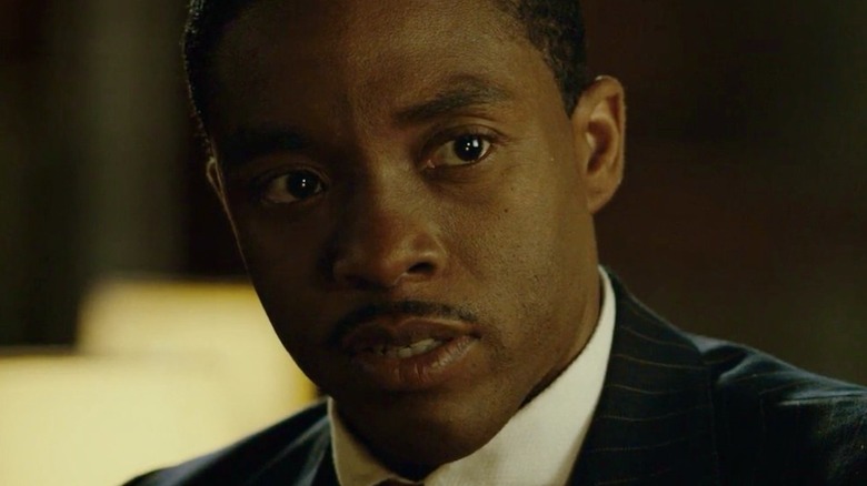 Chadwick Boseman playing Thurgood Marshall