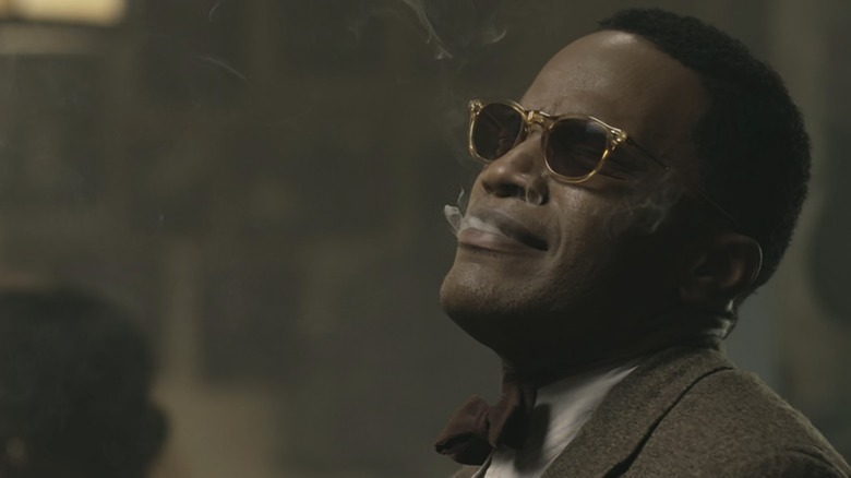 Ray Charles smoking